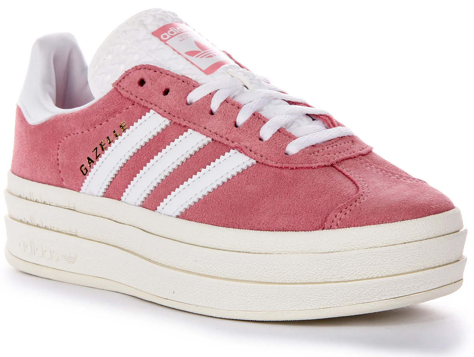 Adidas Gazelle Bold W In Pink White For Women