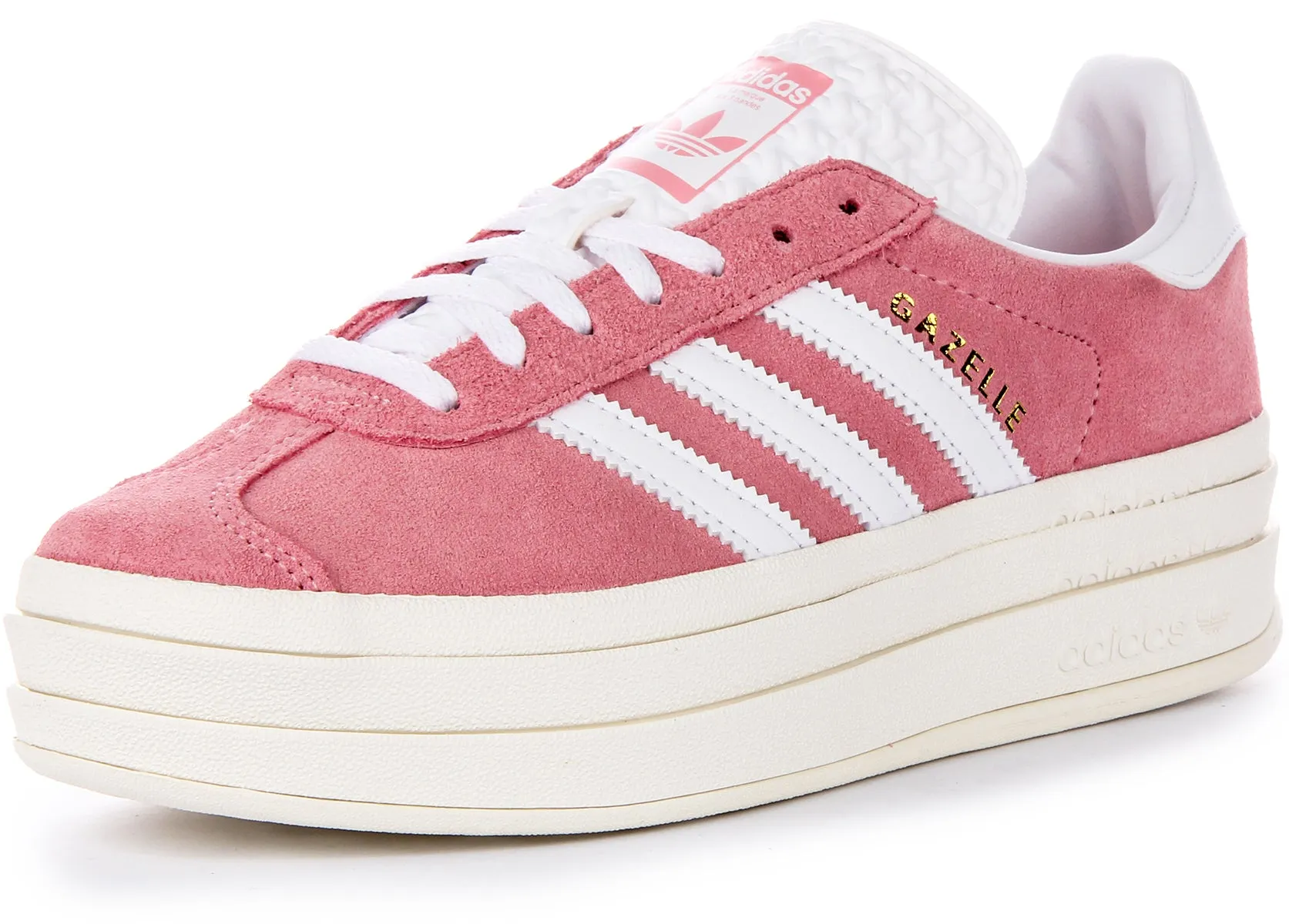 Adidas Gazelle Bold W In Pink White For Women