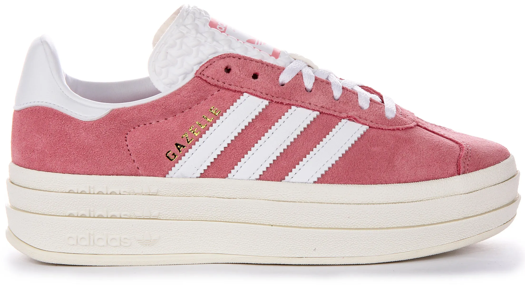 Adidas Gazelle Bold W In Pink White For Women