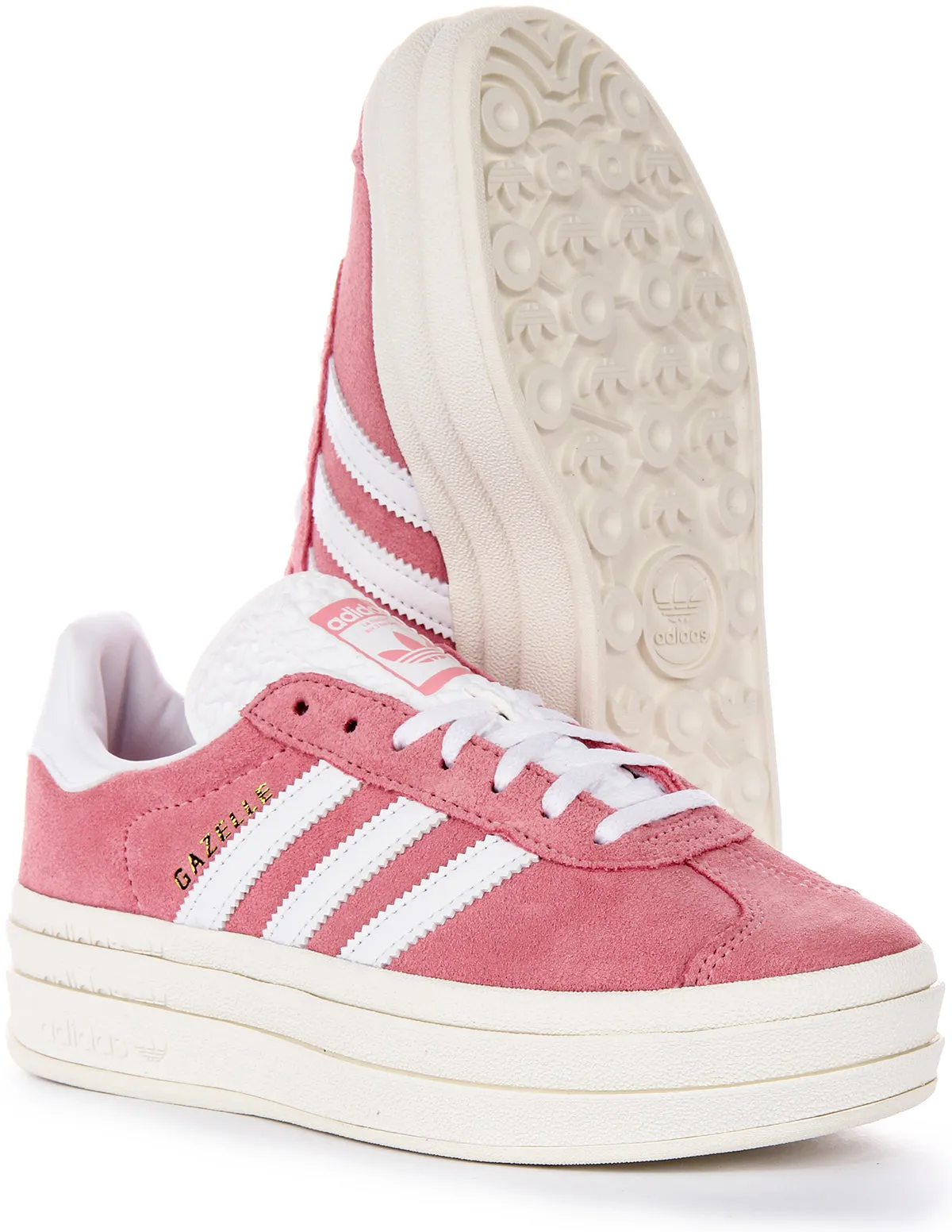 Adidas Gazelle Bold W In Pink White For Women