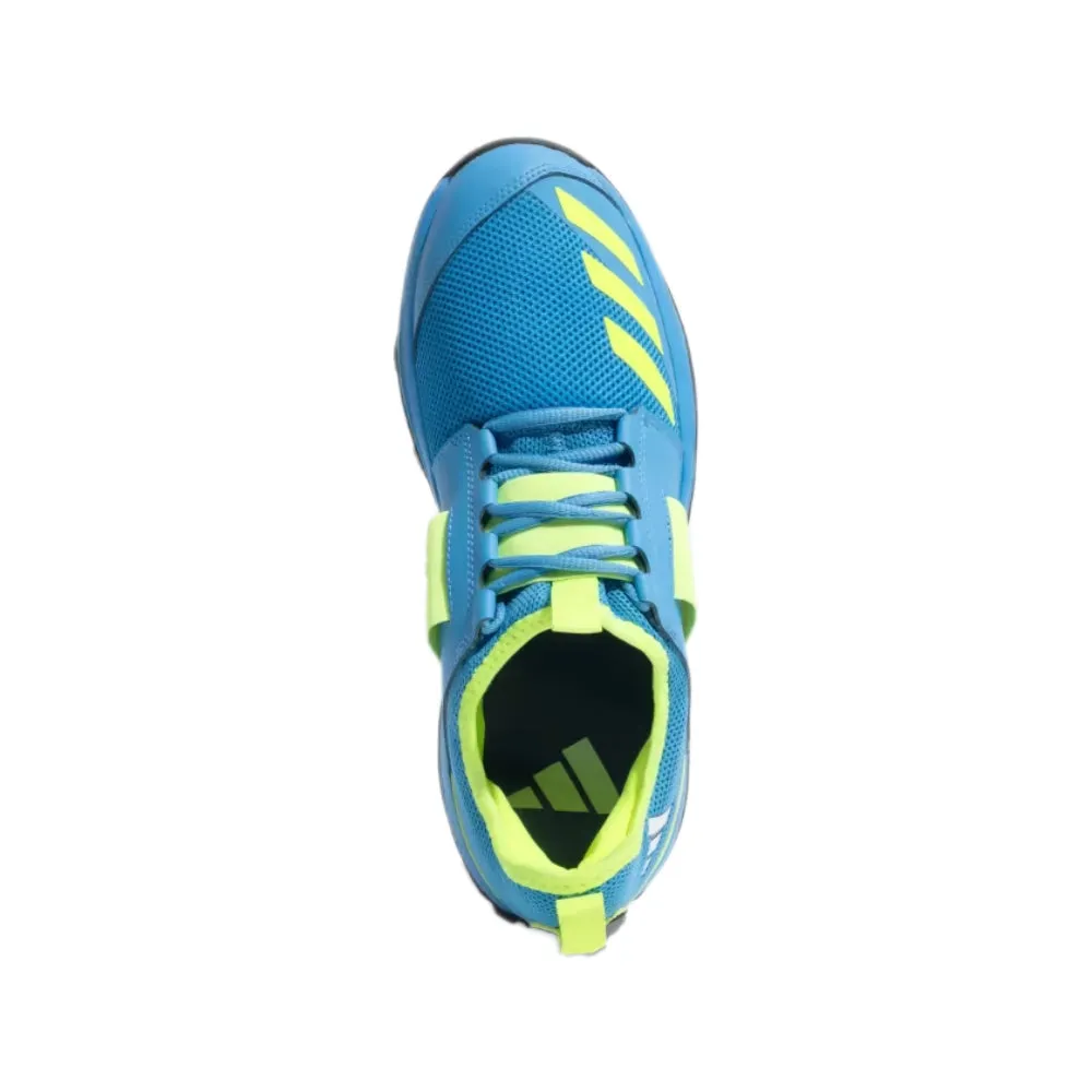 Adidas Men's Cricup 23 Cricket Shoe (Pulse Blue/Lucid Lemon/Cloud White)