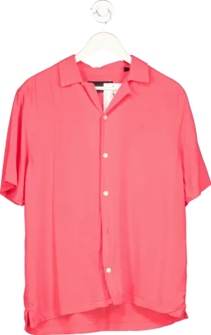 AllSaints Pink Relaxed Fit Shirt UK S