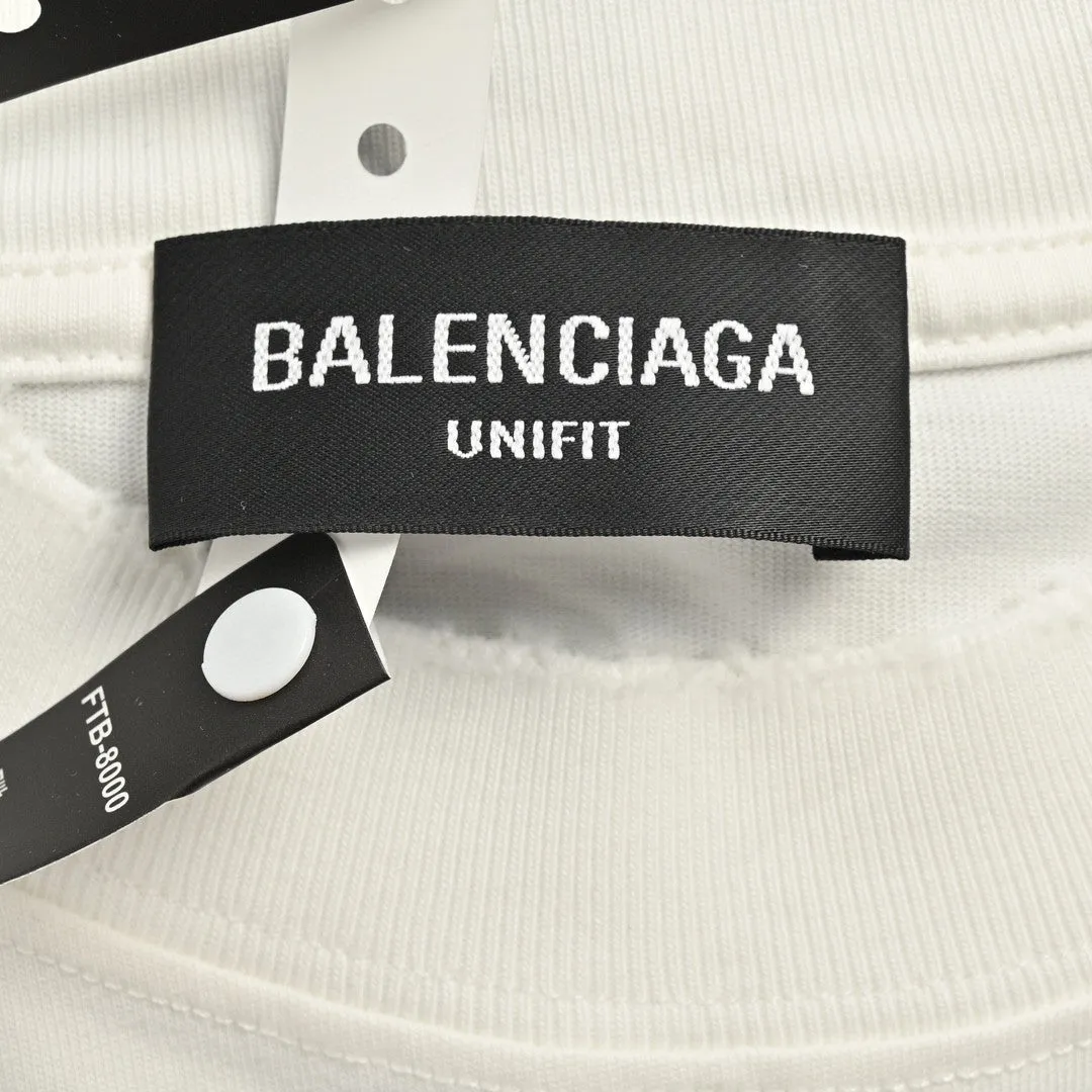 Balenciaga Gothic Logo T-Shirt (White)