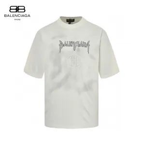 Balenciaga Gothic Logo T-Shirt (White)