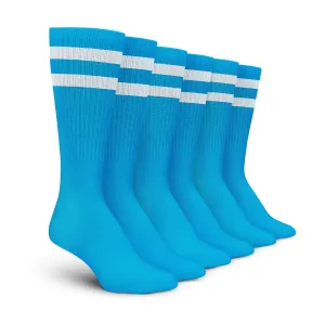 Blue White Stripe Crew - 3 Pack