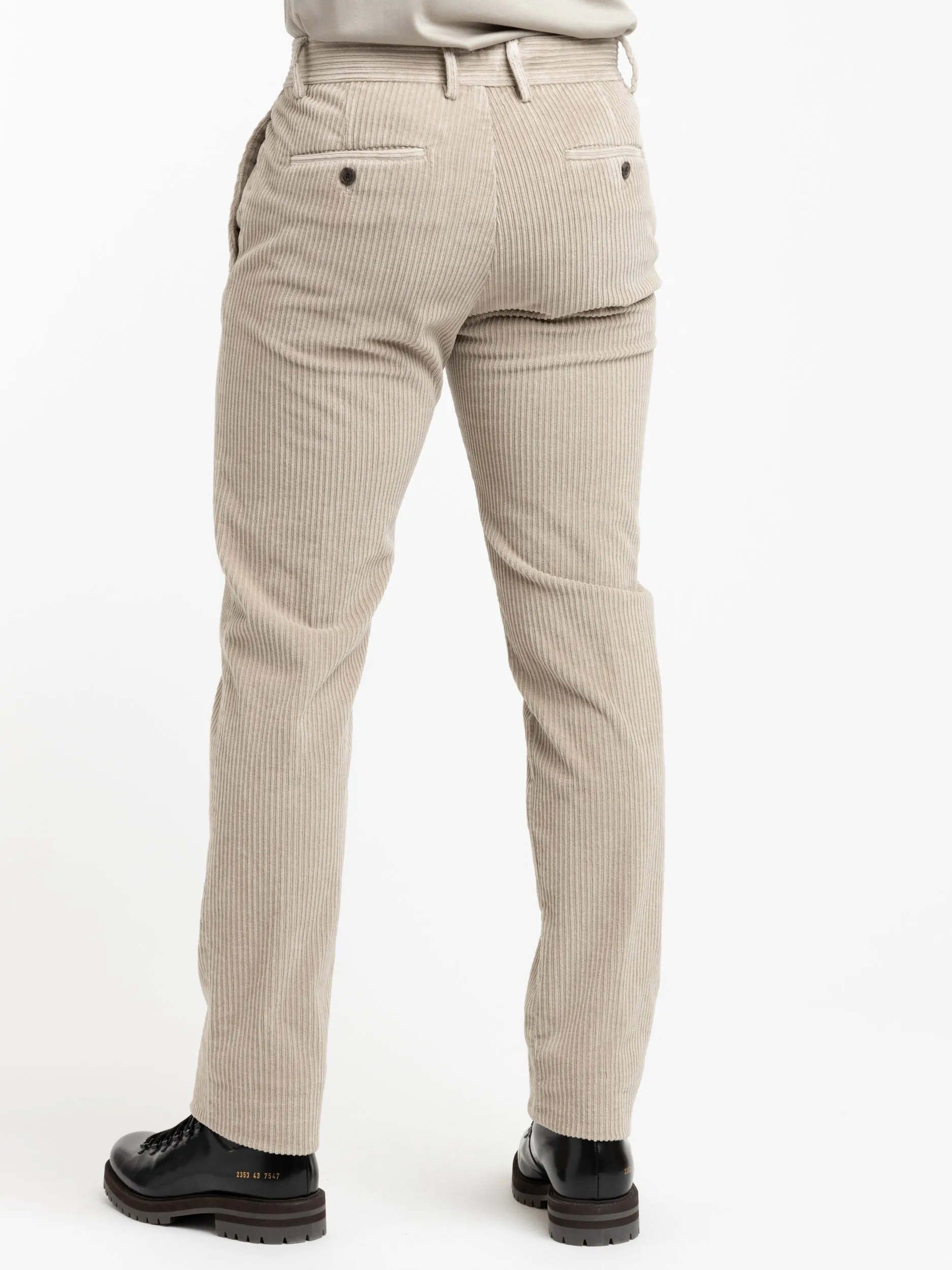 Brown Velvet Chino Trousers