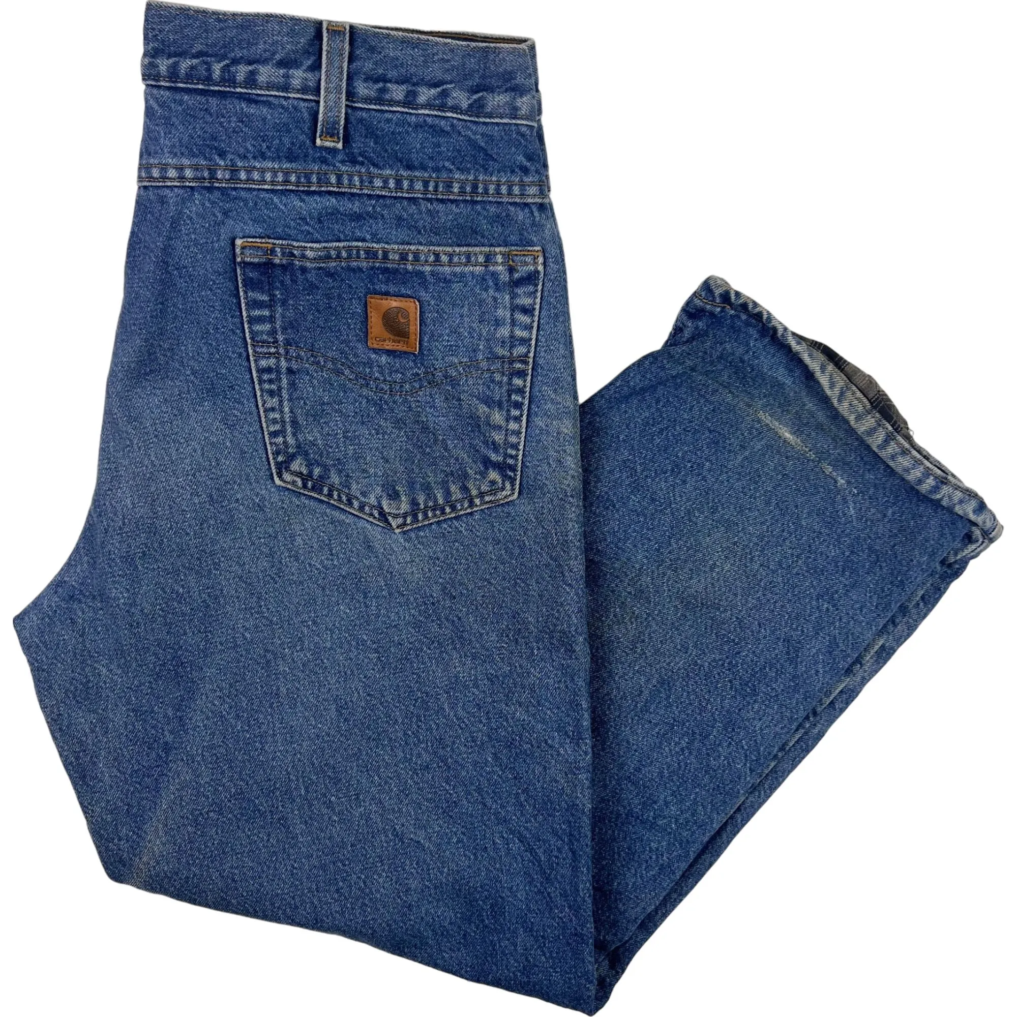 Carhartt Flannel Lined Relaxed Fit Jeans Blue