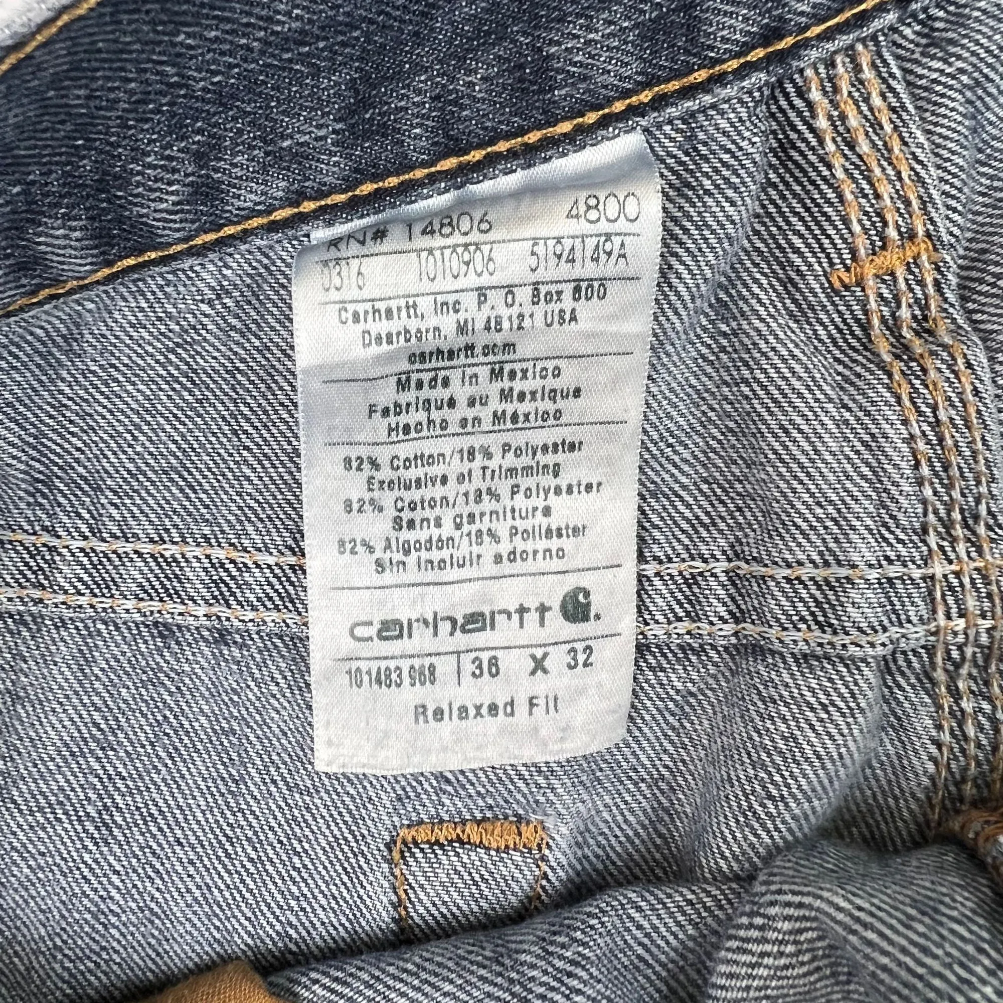 Carhartt Relaxed Fit Jeans Blue