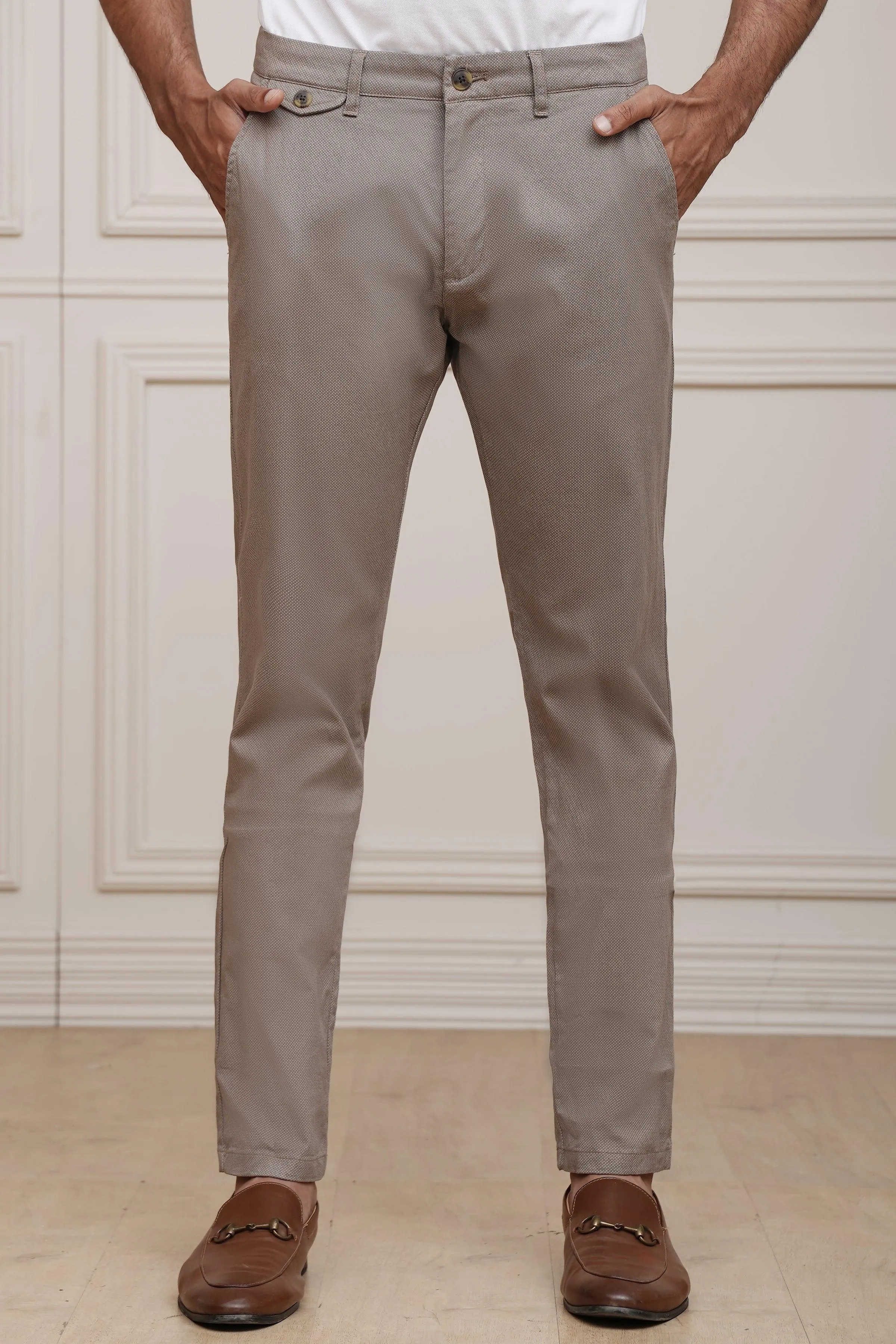 CASUAL PANT CROSS POCKET DARK KHAKI