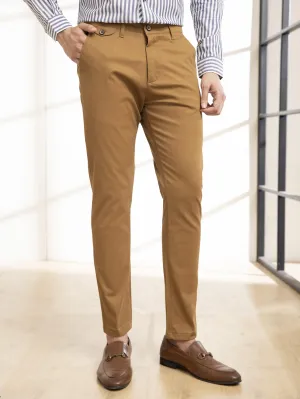 CASUAL PANT  SLIM FIT CROSS POCKET CAMEL