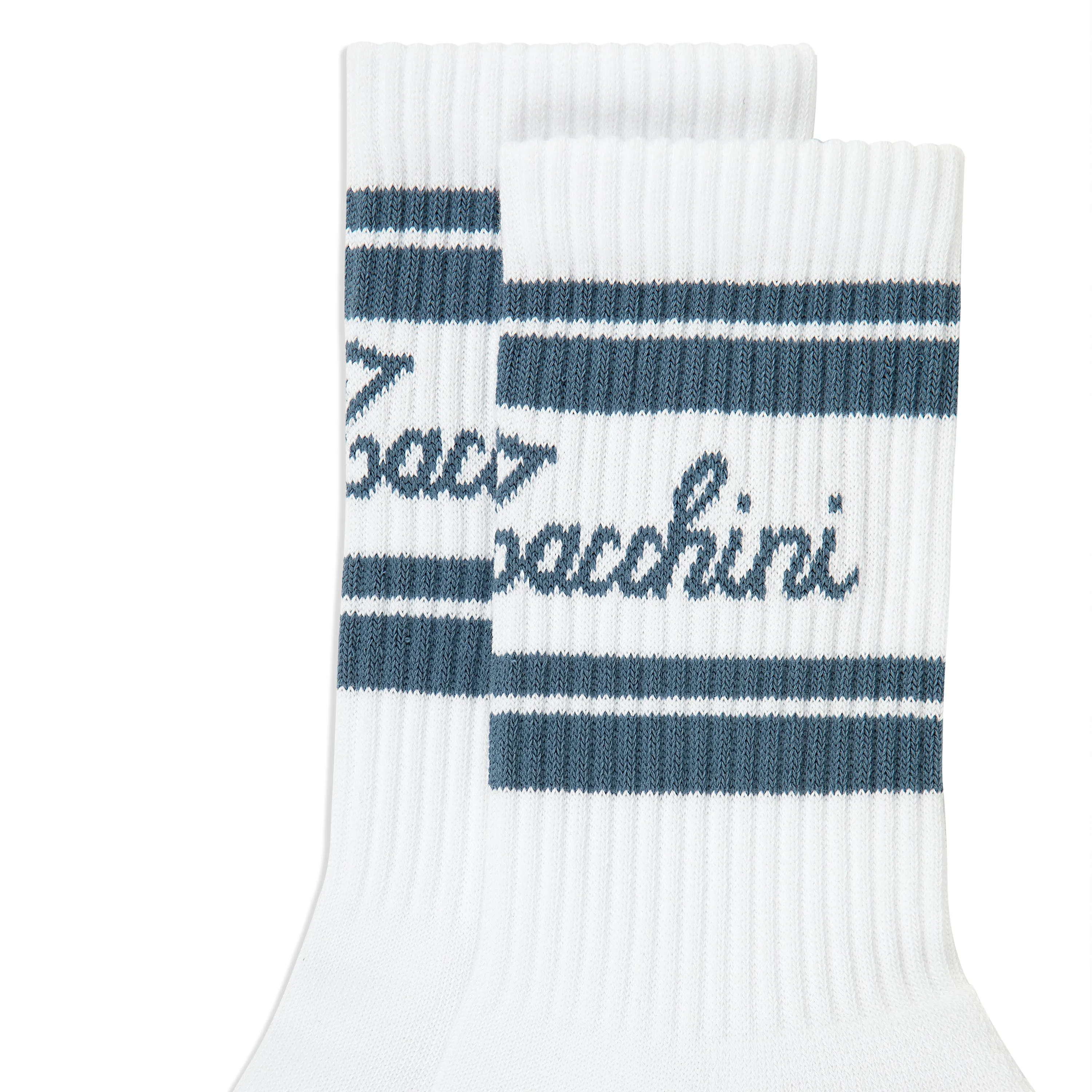 Clasico Script Logo Sock- Coronet Blue