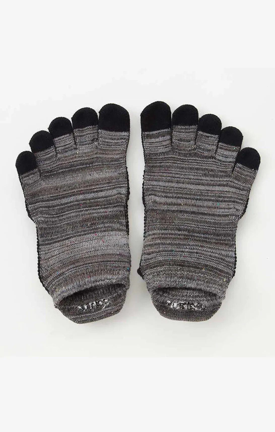 Heather Footie Grip Toe Socks With *Power Pads*