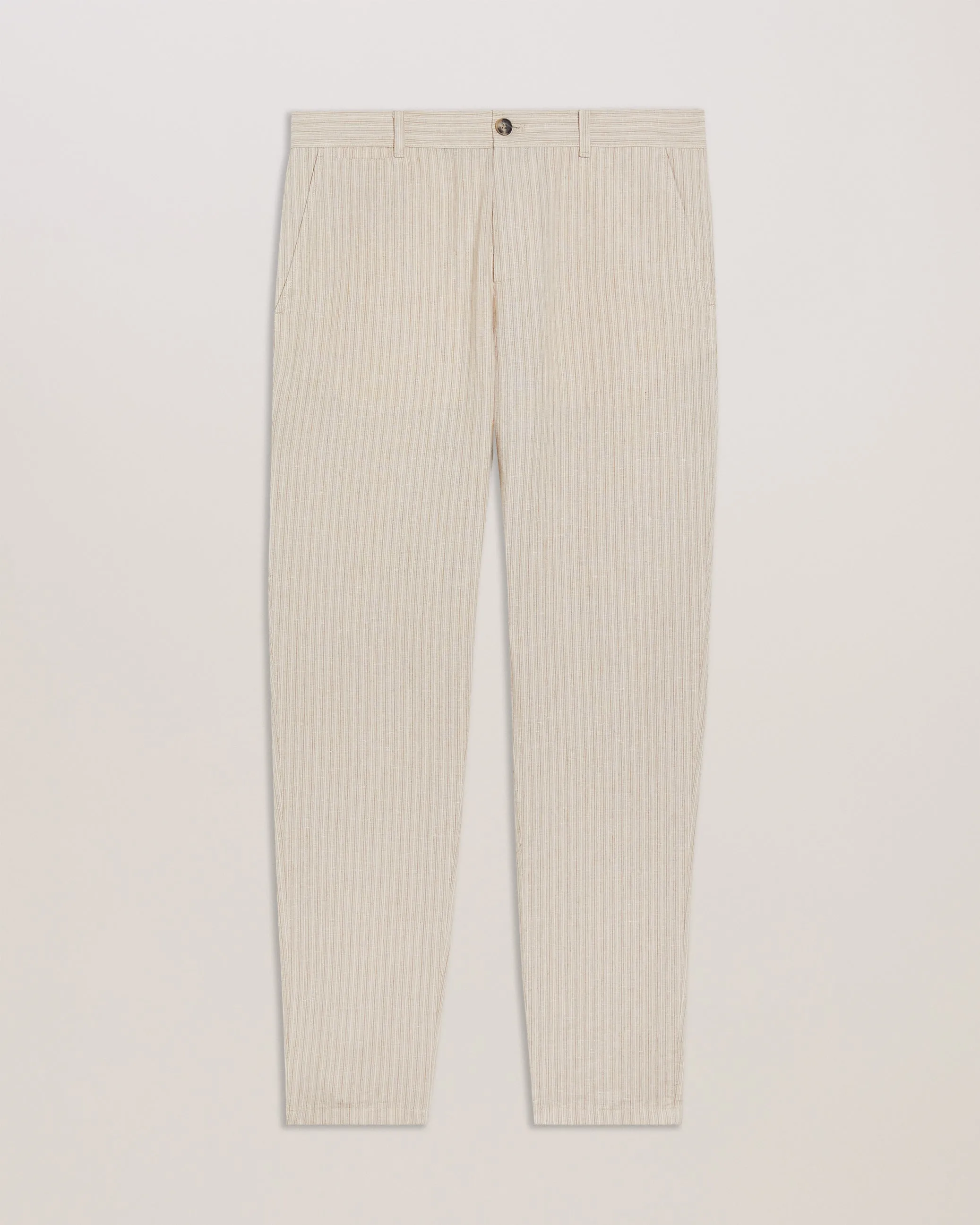 Heyes Striped Regular Trouser Ecru