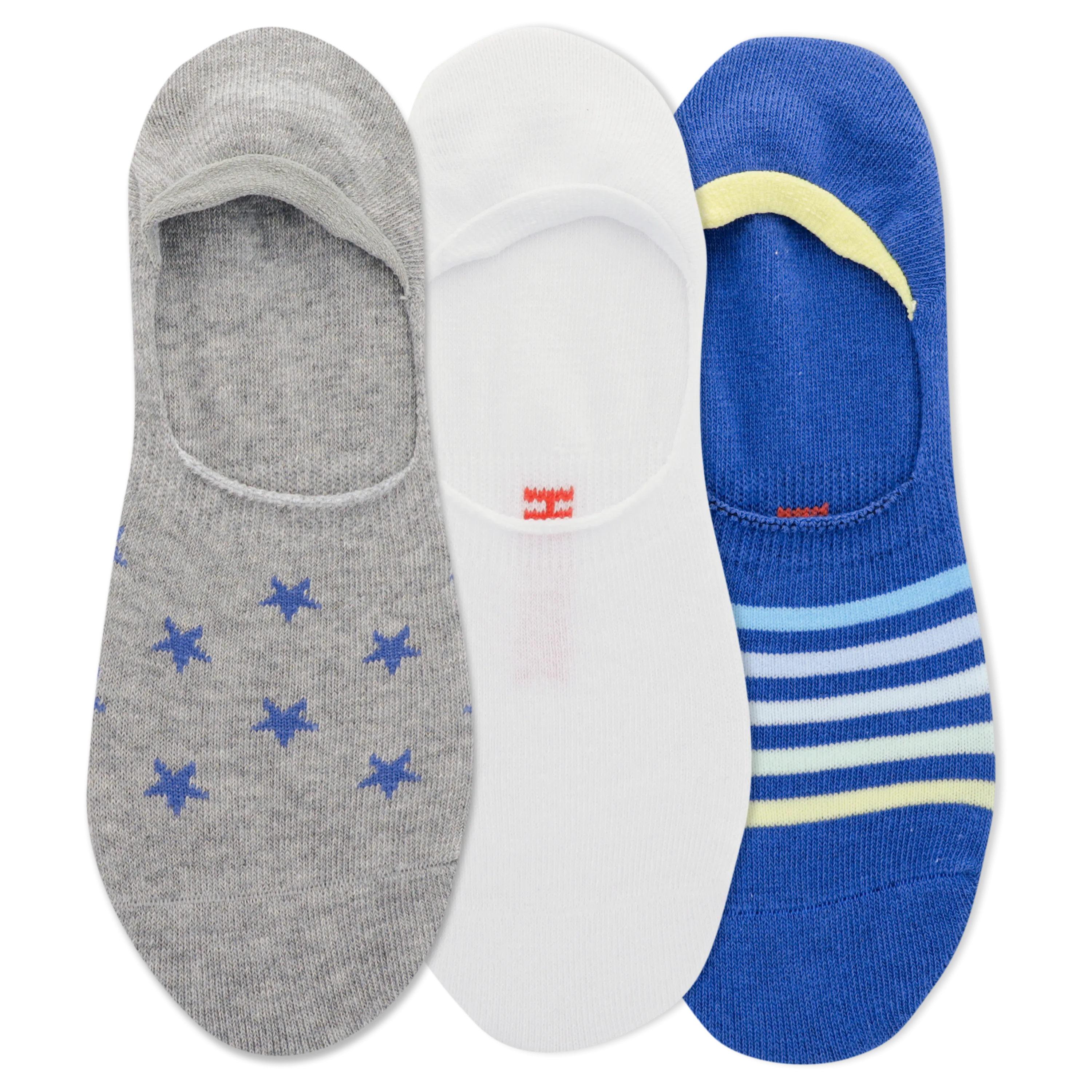 HOTSOX Men's Stars & Stripes 3 Pack Liner Socks