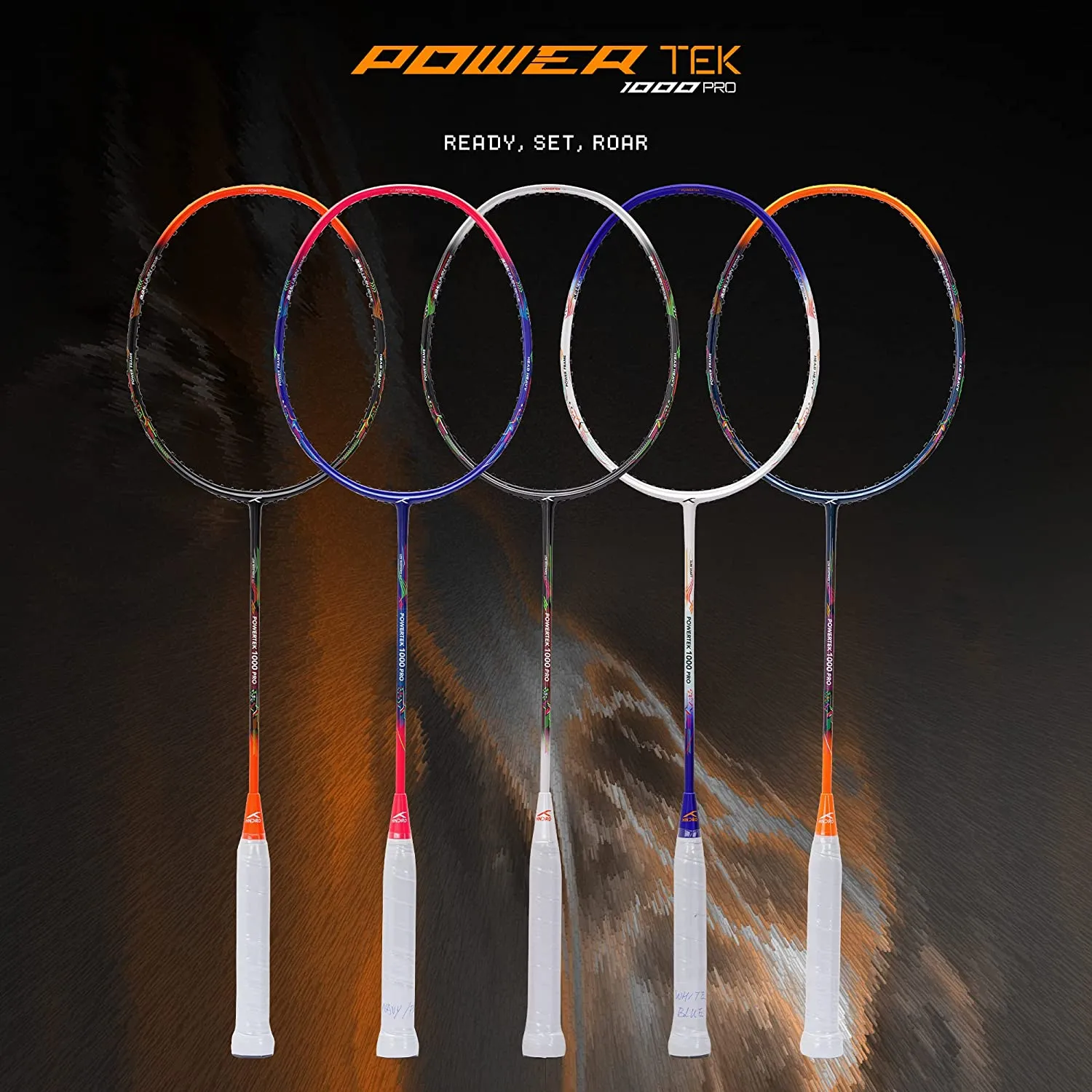 Hundred Powertek 1000 Pro Graphite Strung Badminton Racquet