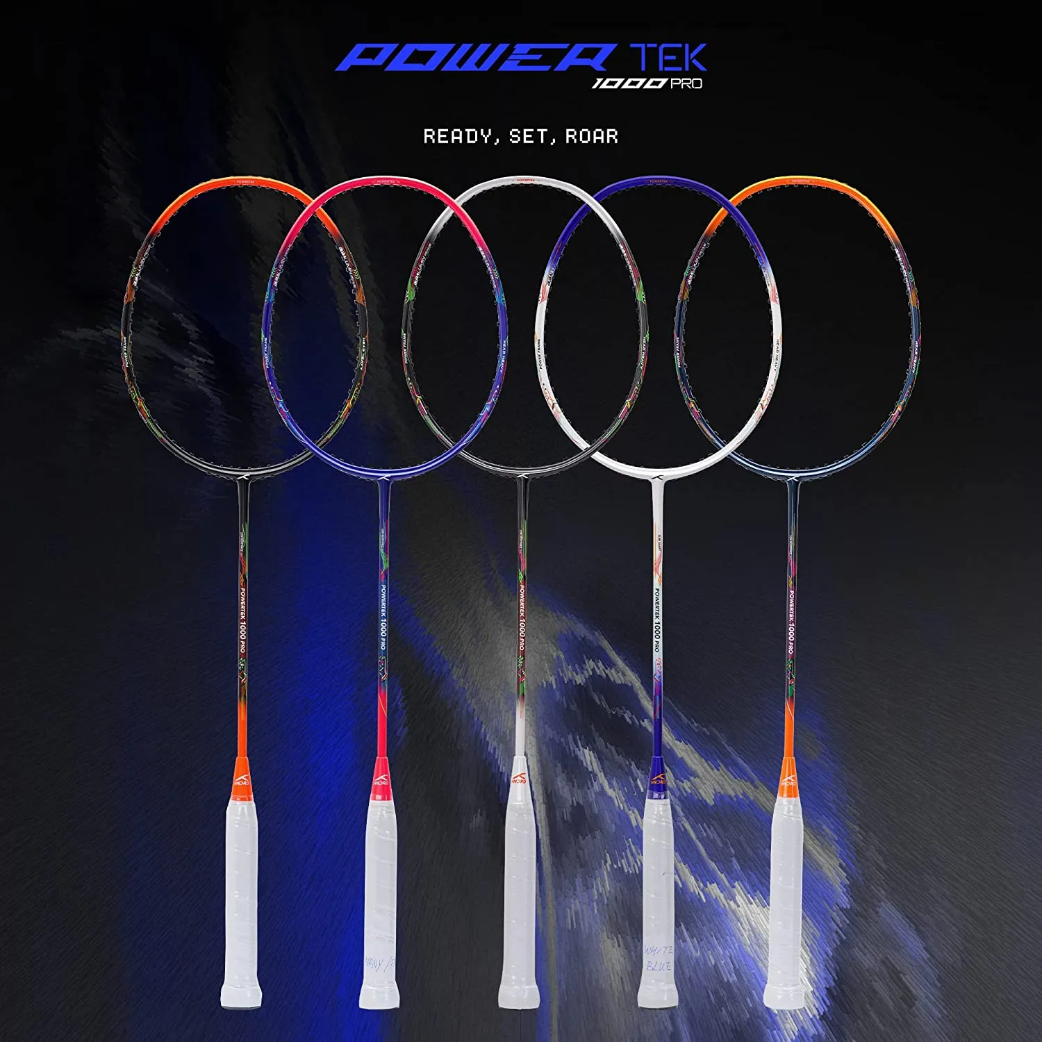 Hundred Powertek 1000 Pro Graphite Strung Badminton Racquet