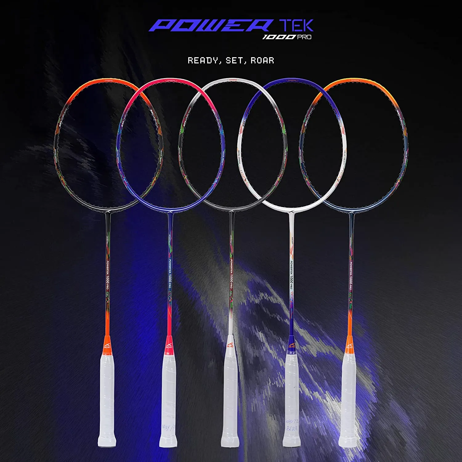 Hundred Powertek 1000 Pro Graphite Strung Badminton Racquet