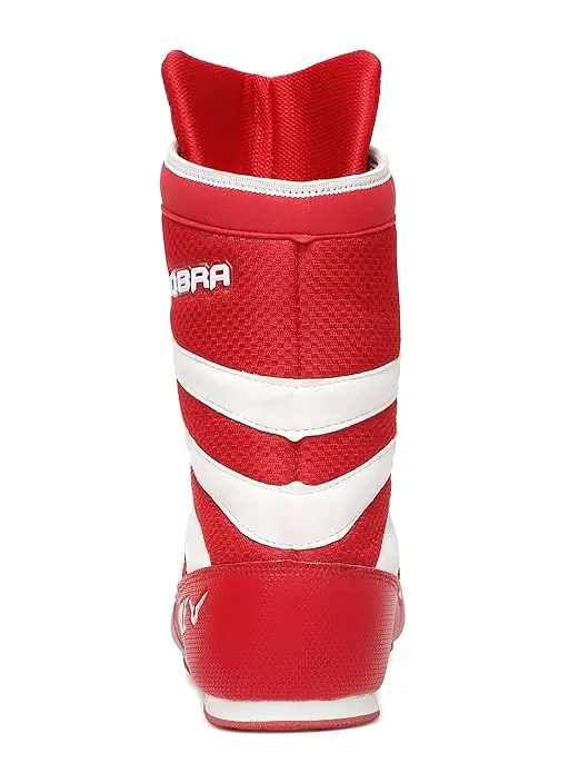 Invincible Cobra Boxing Shoes for Men & Women (RED)