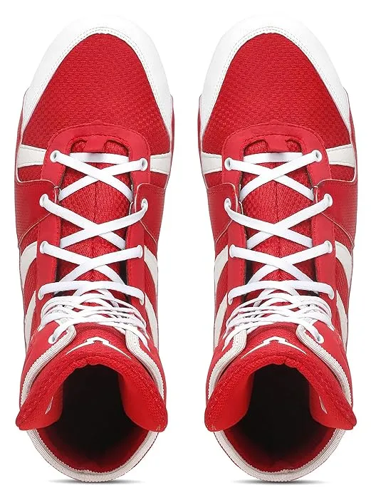 Invincible Cobra Boxing Shoes for Men & Women (RED)