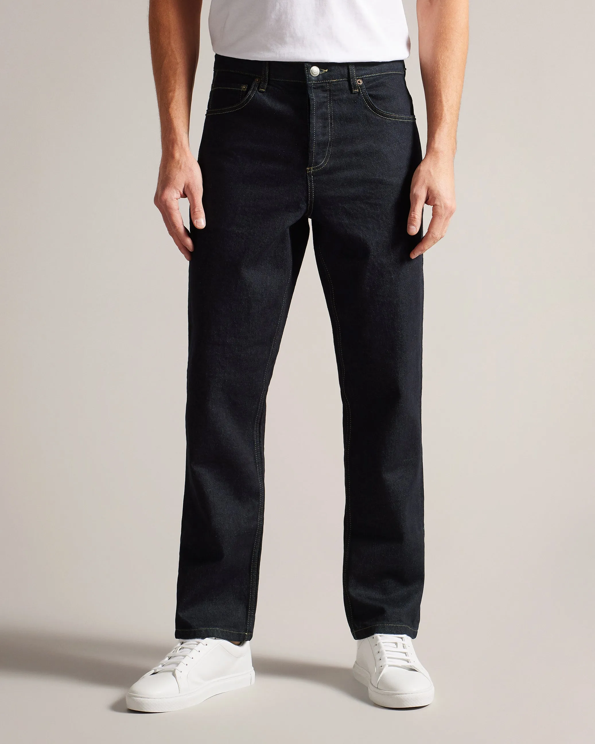 Joeyy Straight Leg Stretch Jeans Dk-Blue