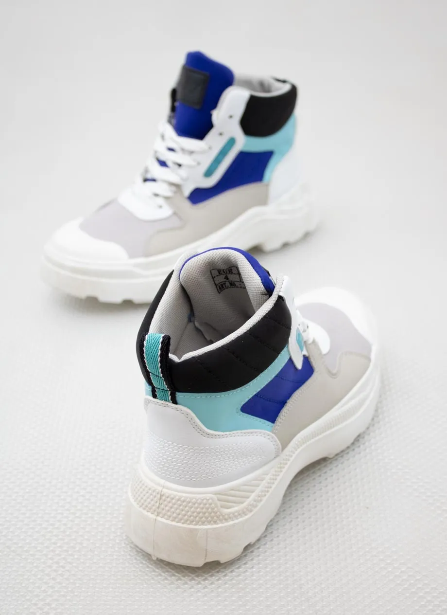 K7 Ladies High Sneaker Blue