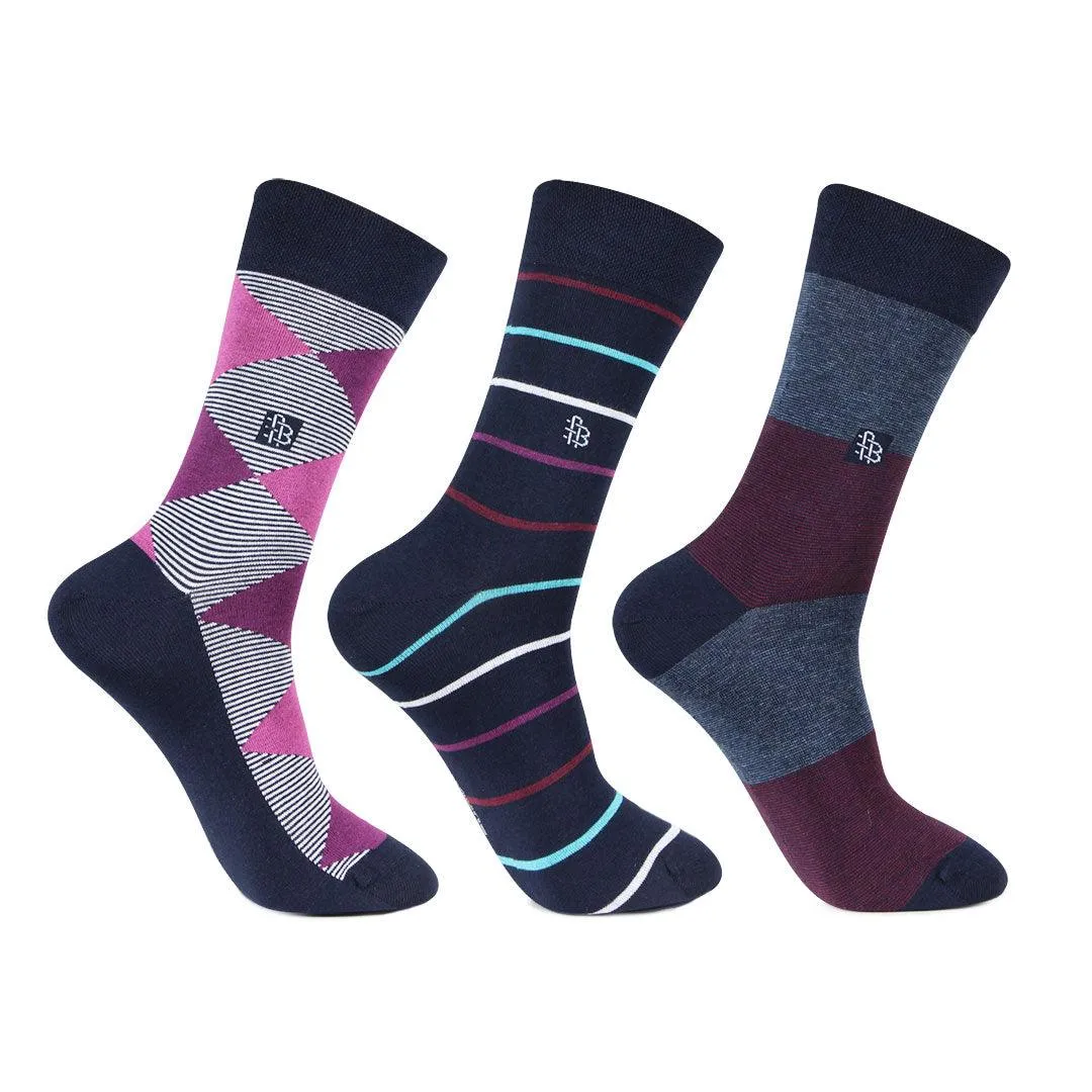 Men's Premium Designer Socks Giftbox - Pack Of 3