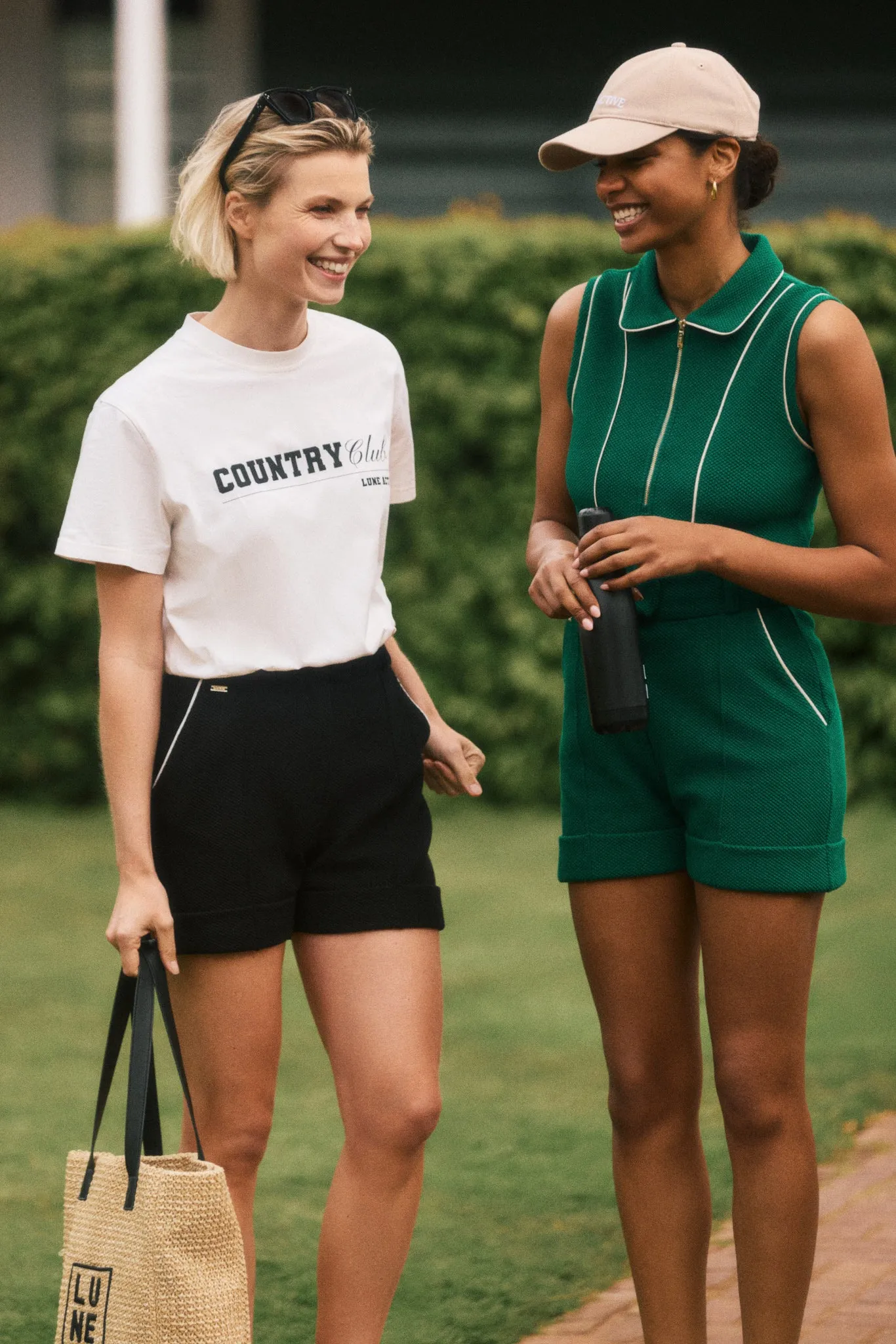 MOON CLASSIC Sleeveless Polo - Court Green