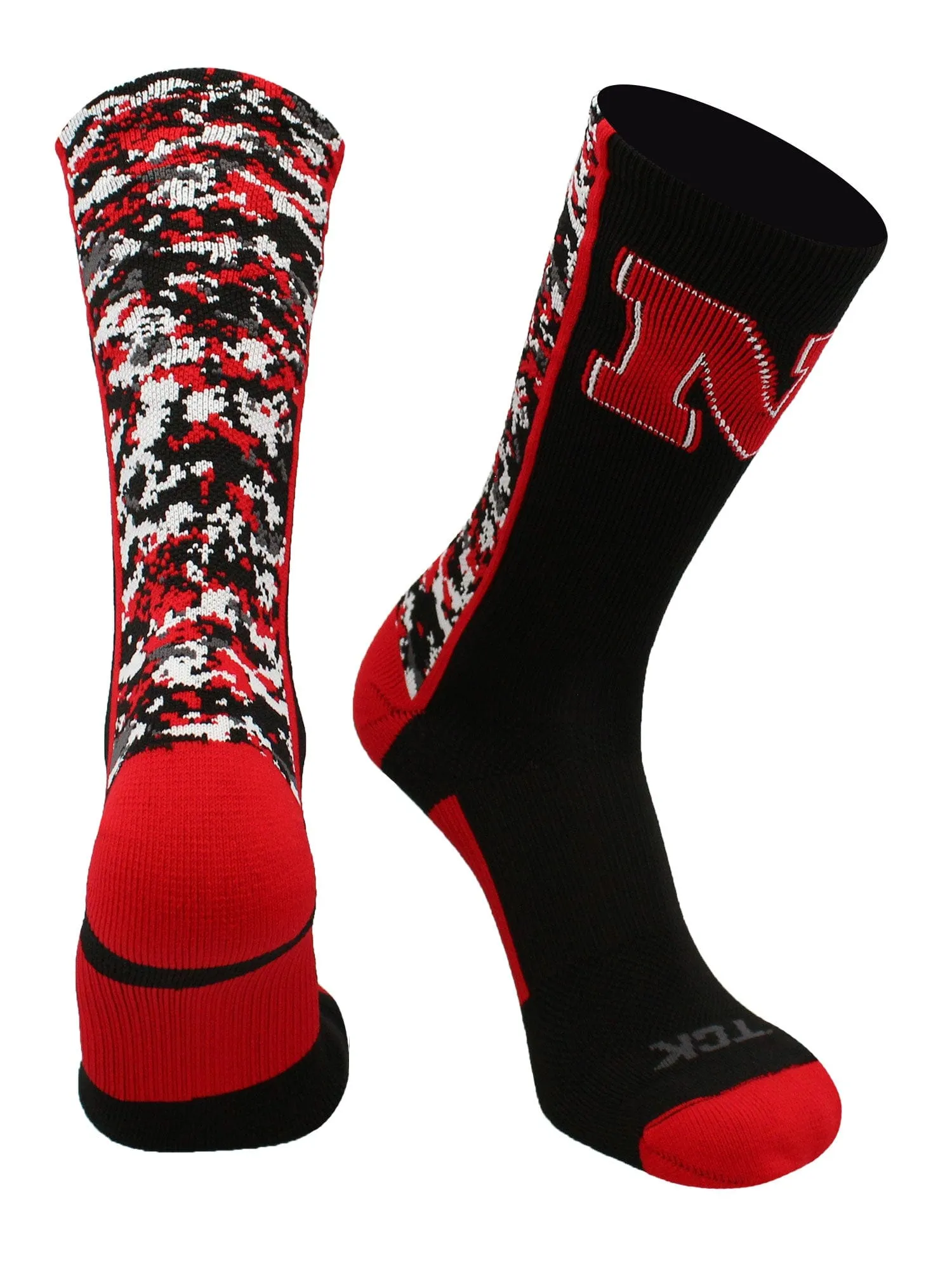 Nebraska Cornhuskers Socks Digital Camo Crew