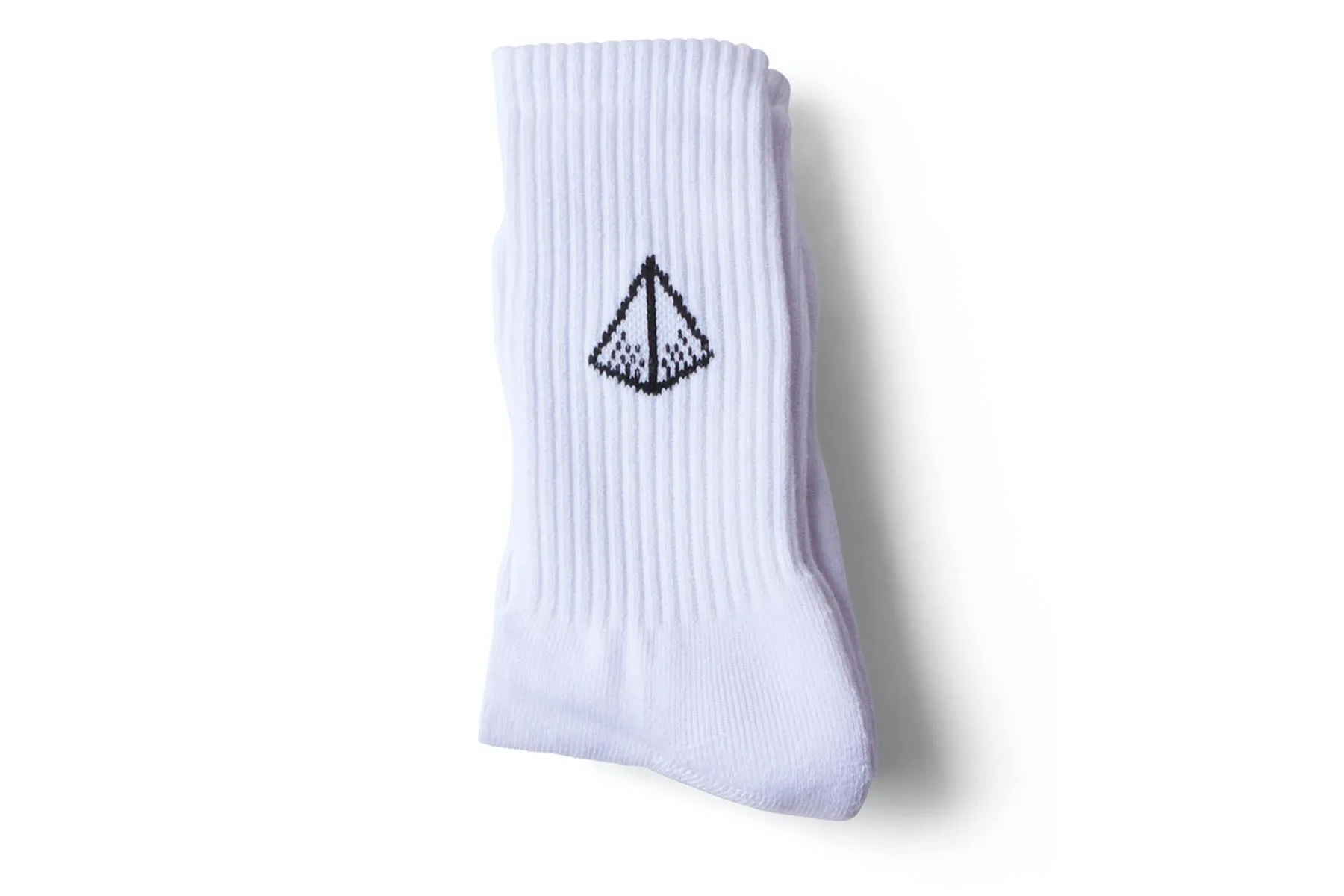 SC Diamond Crew Socks (1 Pack) - White/Black