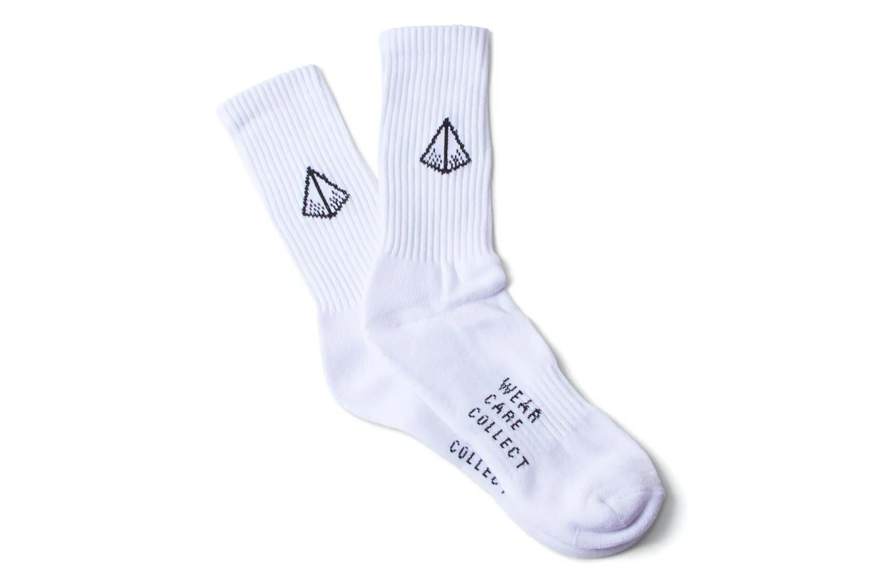 SC Diamond Crew Socks (1 Pack) - White/Black