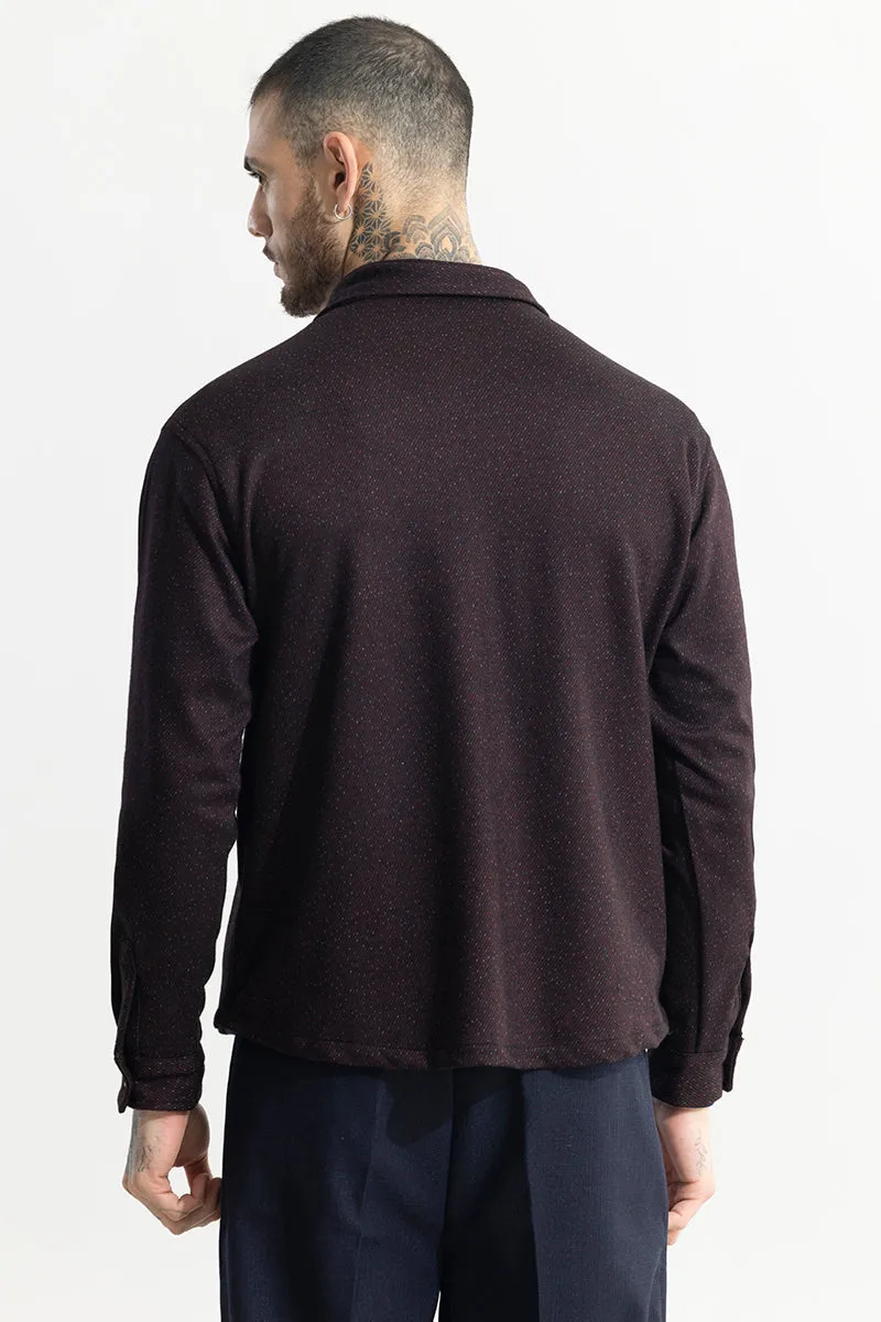 Spoondrift Maroon Overshirt