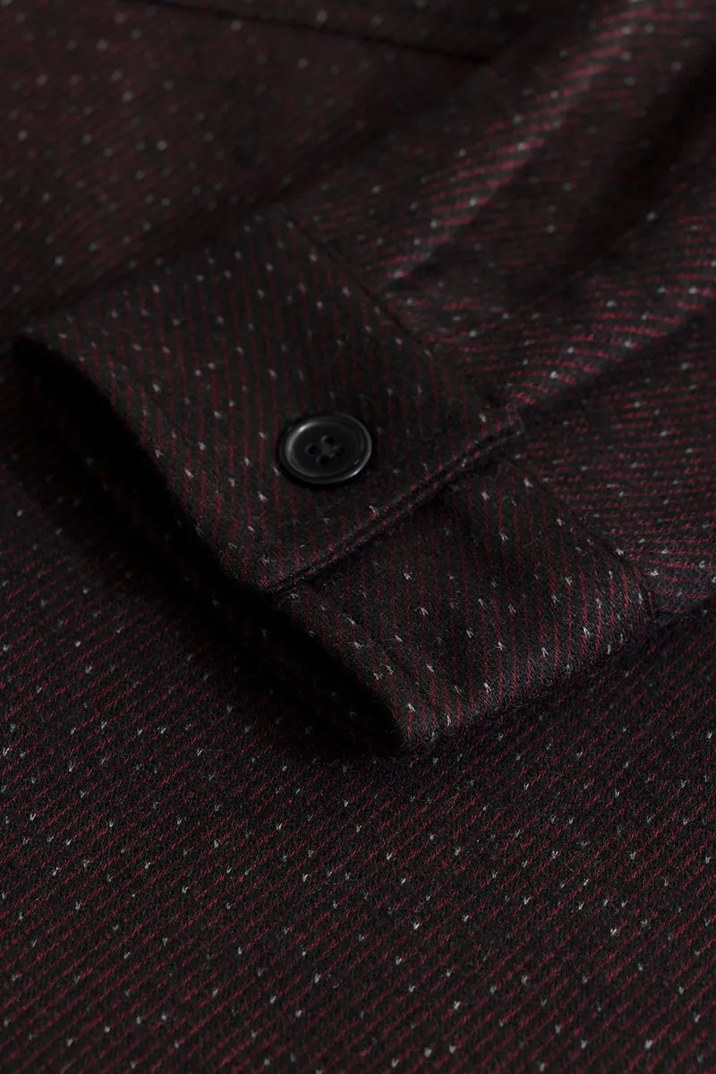 Spoondrift Maroon Overshirt