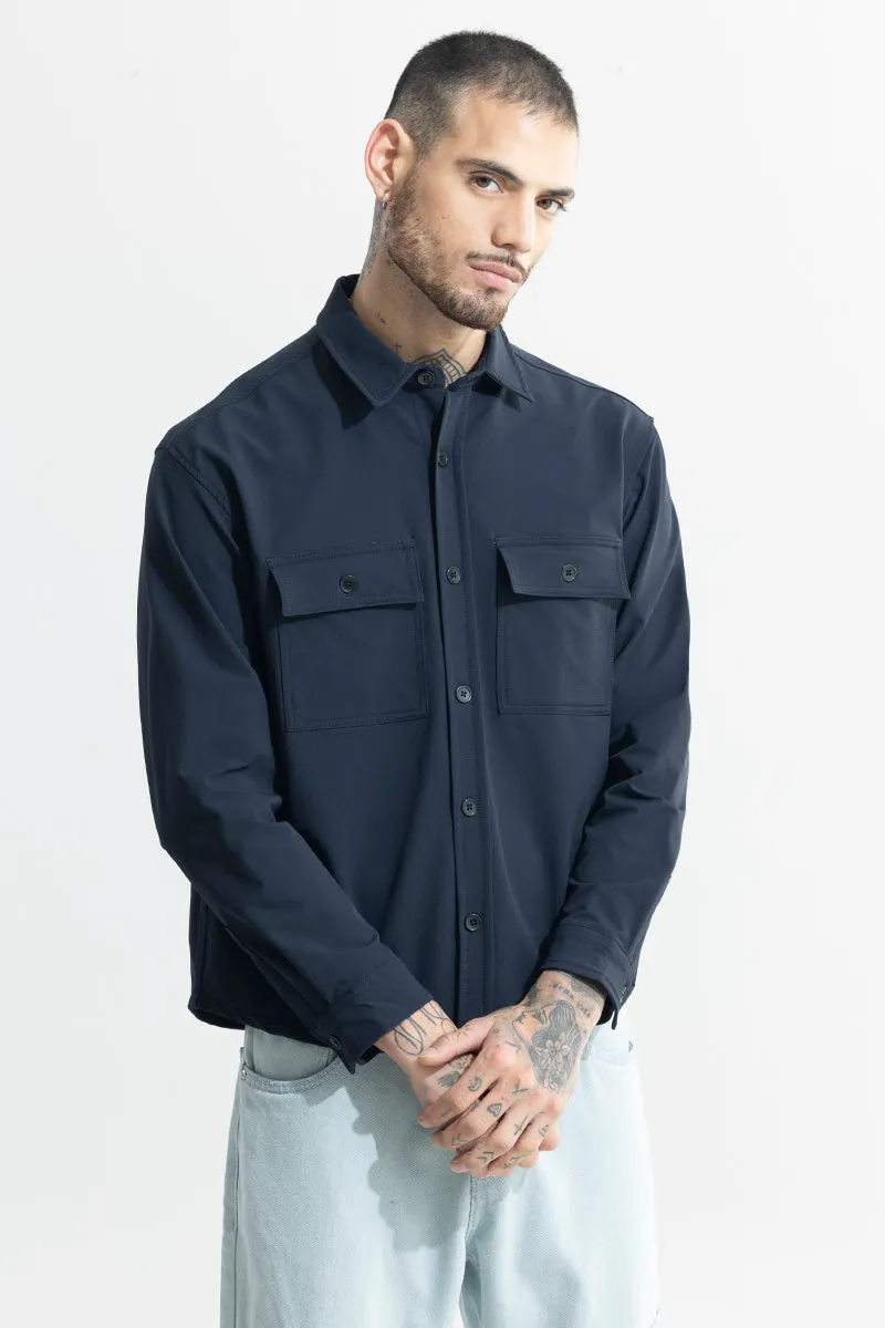 Spoondrift Navy Overshirt