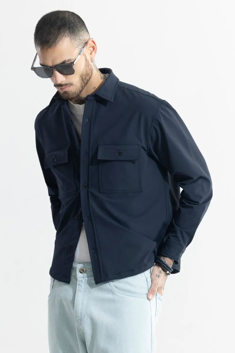 Spoondrift Navy Overshirt