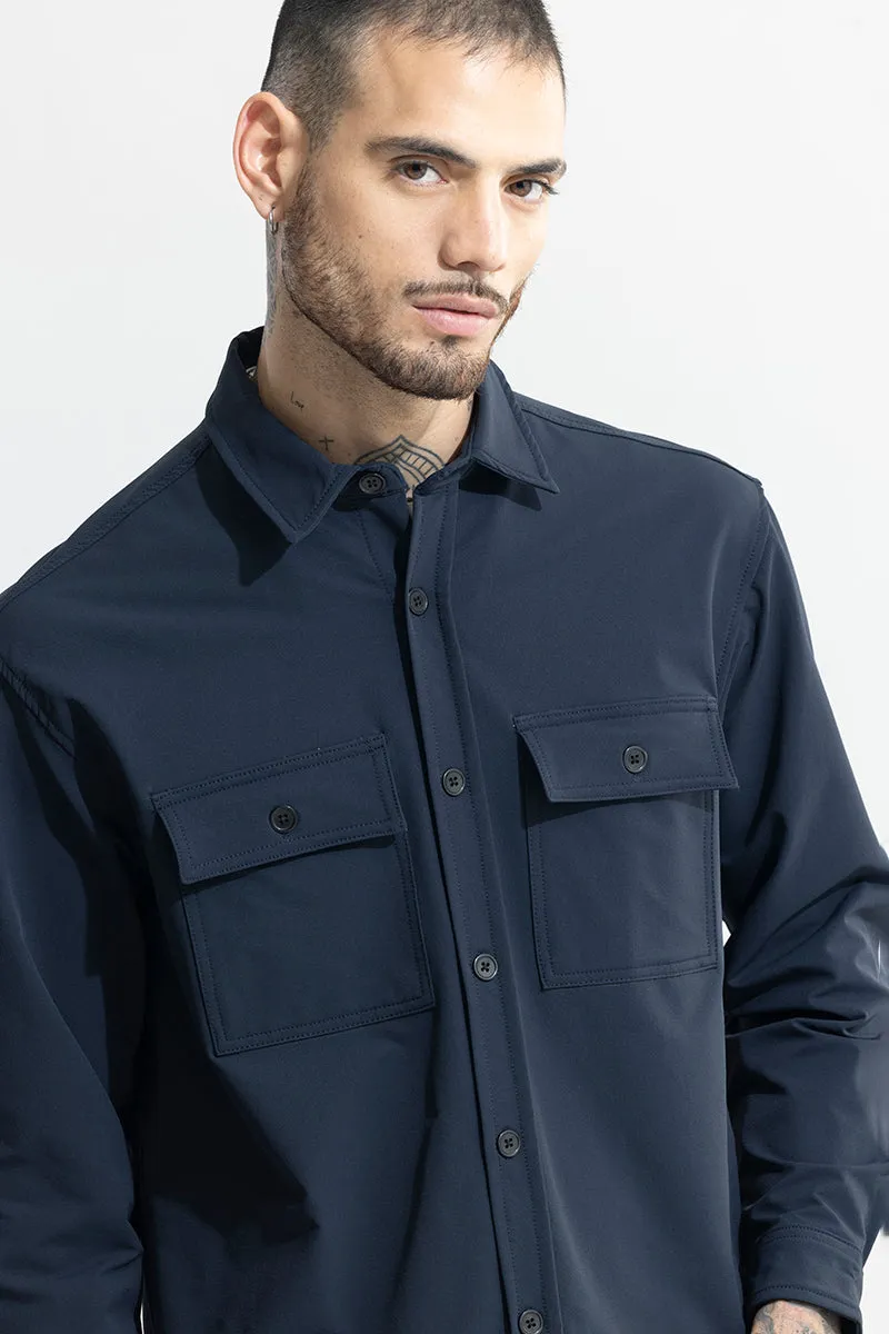 Spoondrift Navy Overshirt