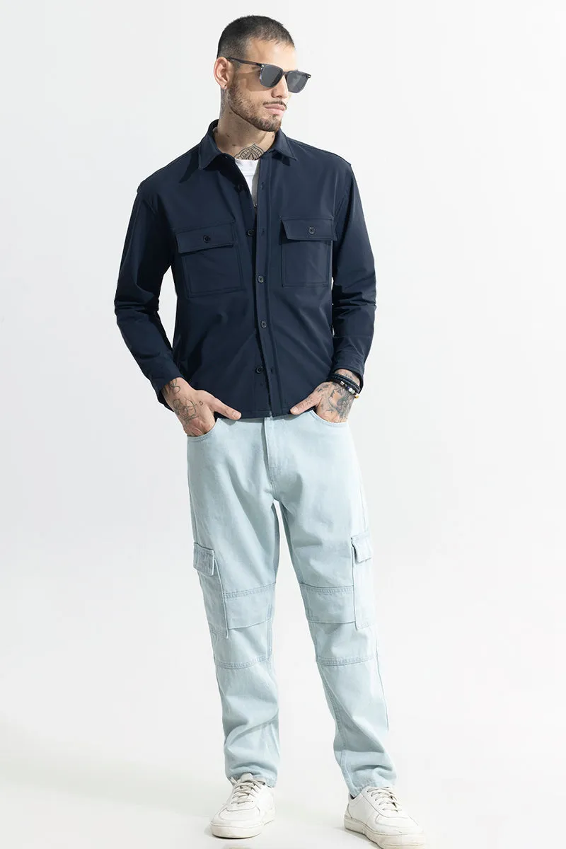 Spoondrift Navy Overshirt