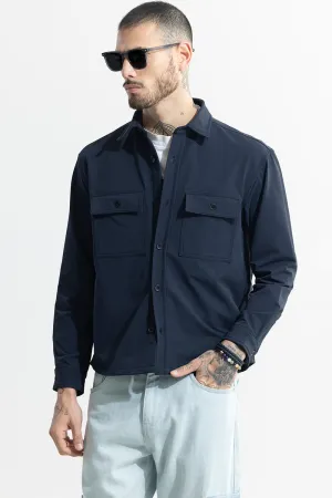 Spoondrift Navy Overshirt