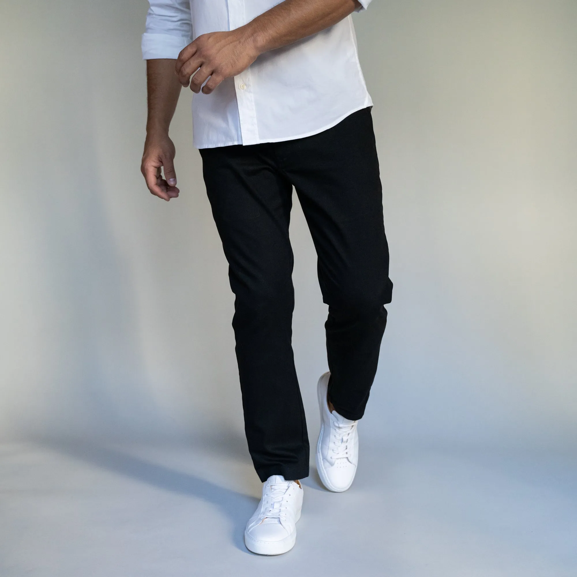 Stretch Chinos Standard Fit - Black