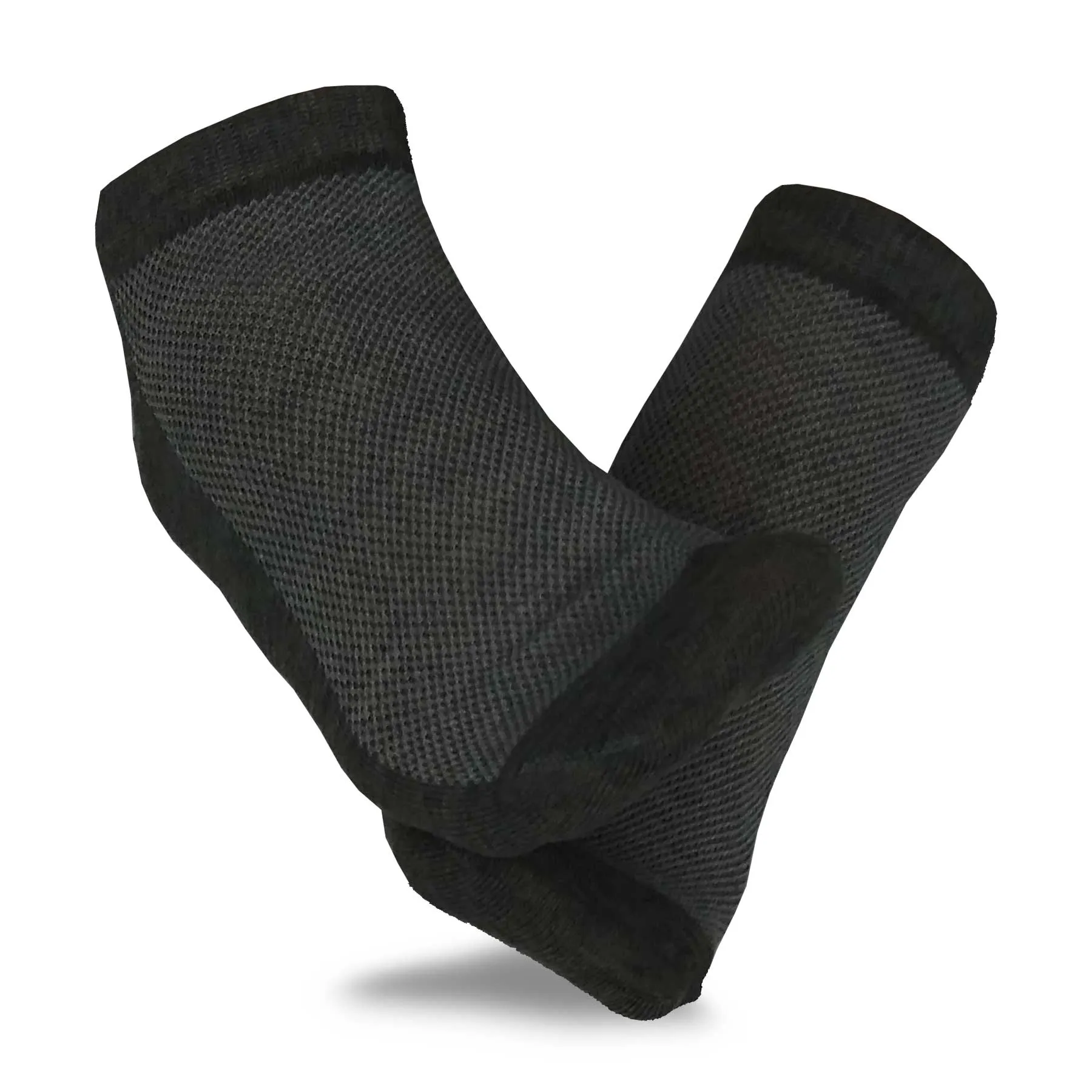 TeeHee Socks Junior's Casual Polyester No Show Black, Heather Grey (10051)