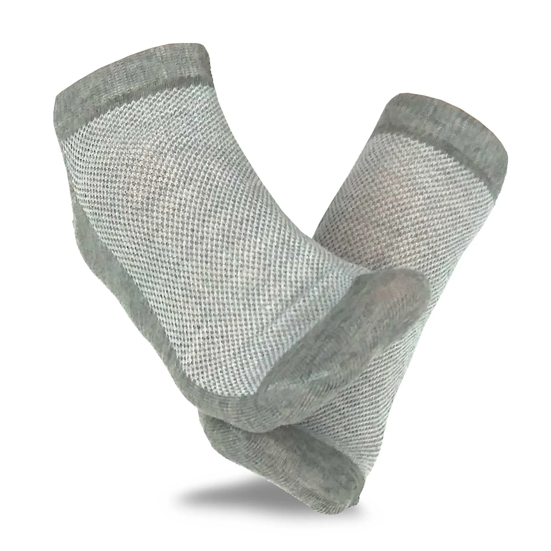 TeeHee Socks Junior's Casual Polyester No Show Black, Heather Grey (10051)