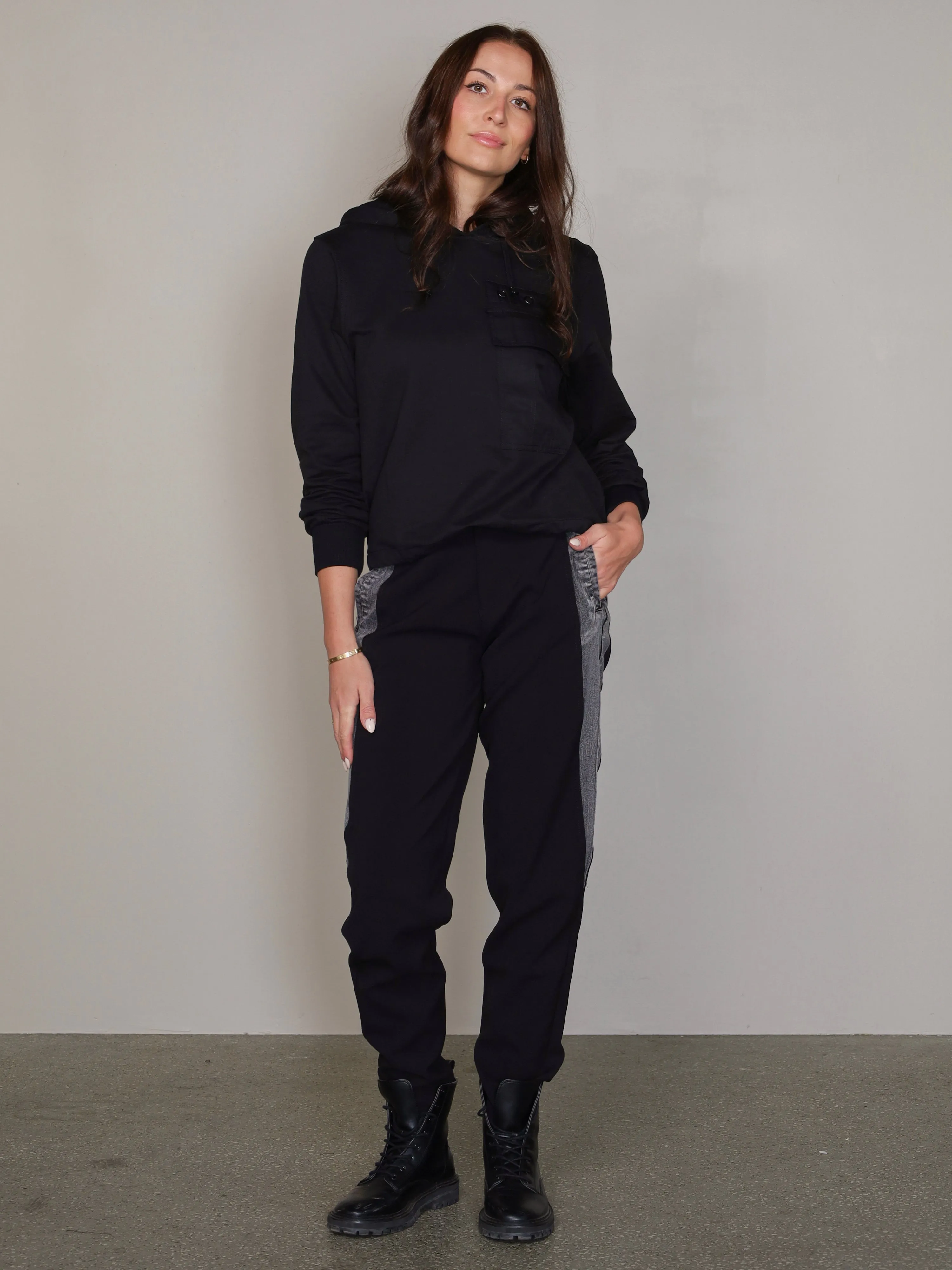 VENIA trousers - Black mix